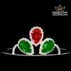 The Crystal AB Melissa Series – 2″ Wide Span Tiara