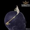 The Crystal AB Melissa Series – 2″ Wide Span Tiara