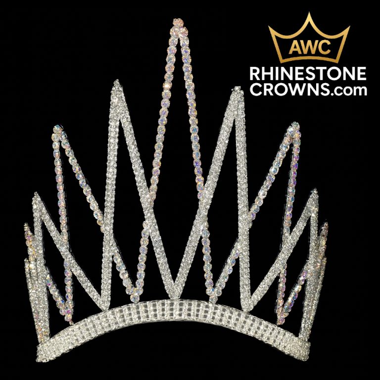 The Crystal AB Melissa Series - 8" Wide Span Crown