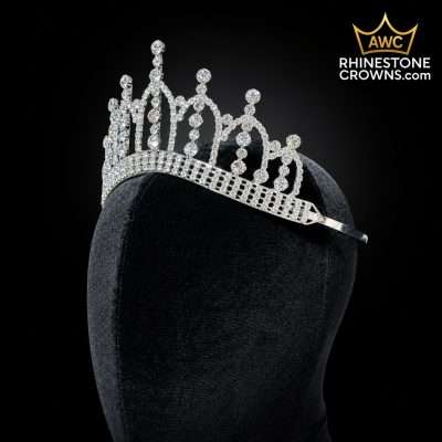 Victoria Reserve Collection- Petite Crystal Tiara — 3 Inch Wide Span - Image 2