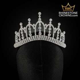 Victoria Reserve Collection- Petite Crystal Tiara — 3 Inch Wide Span