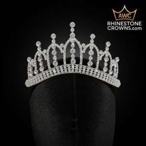 Victoria Reserve Collection- Petite Crystal Tiara — 3 Inch Wide Span