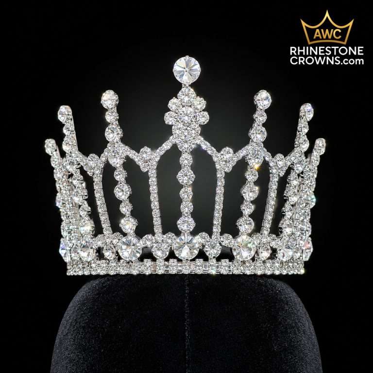 Victoria Reserve Collection - Regal Round Crystal 4" x5" Crown